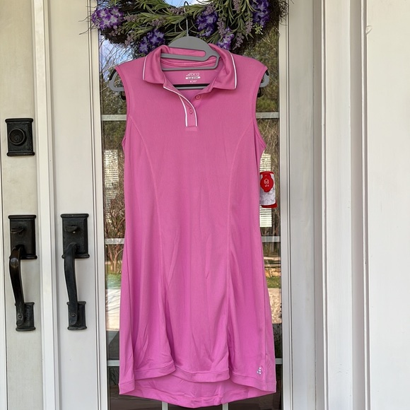 NWT bcg Club Sport Primrose Pink Dress with UPF and Wicking Technology, Sz. S - Picture 1 of 16